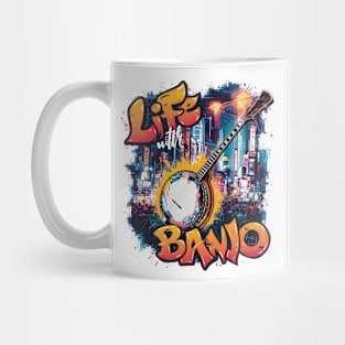 Life With Banjo, Banjo Graffiti Design Mug